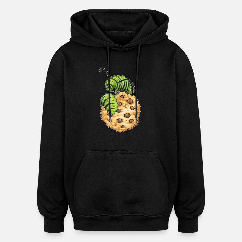 Raupe Cookie - Oversized Unisex Hoodie - Schwarz