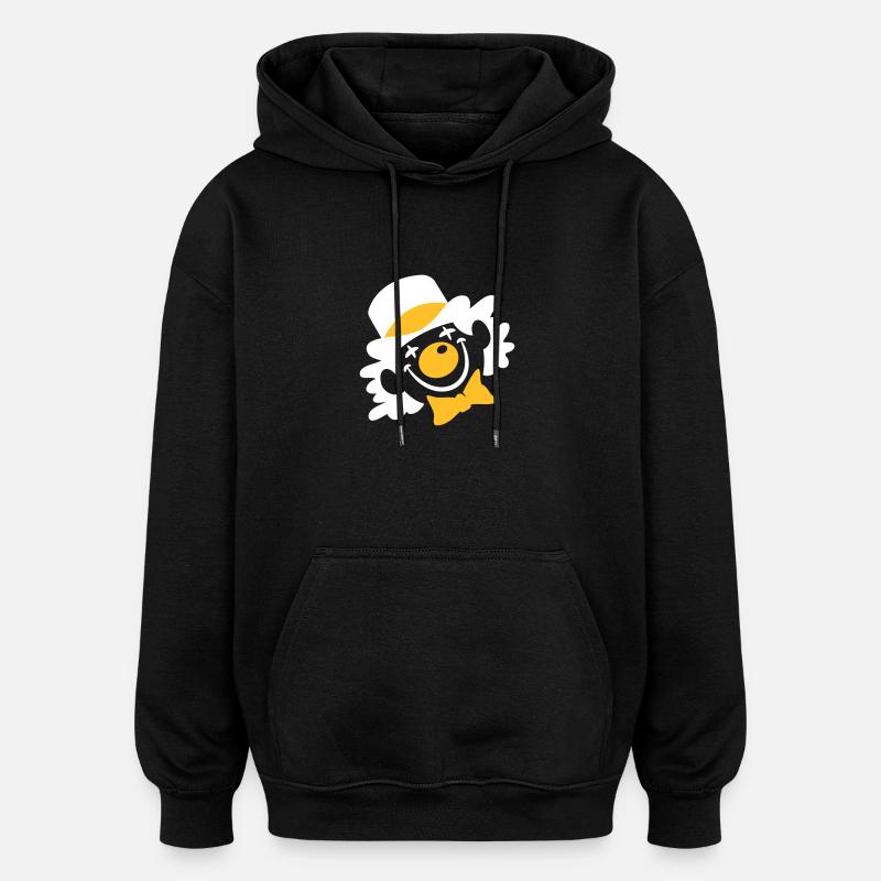 Un visage de copain - Sweat à capuche oversize unisexe - noir