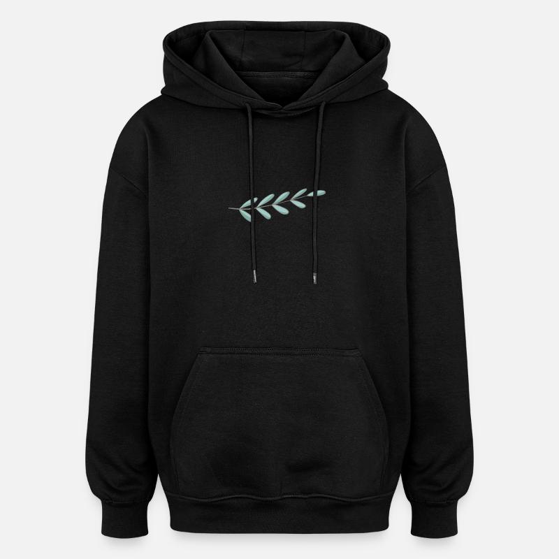 Zweig - Sweat à capuche oversize unisexe - noir