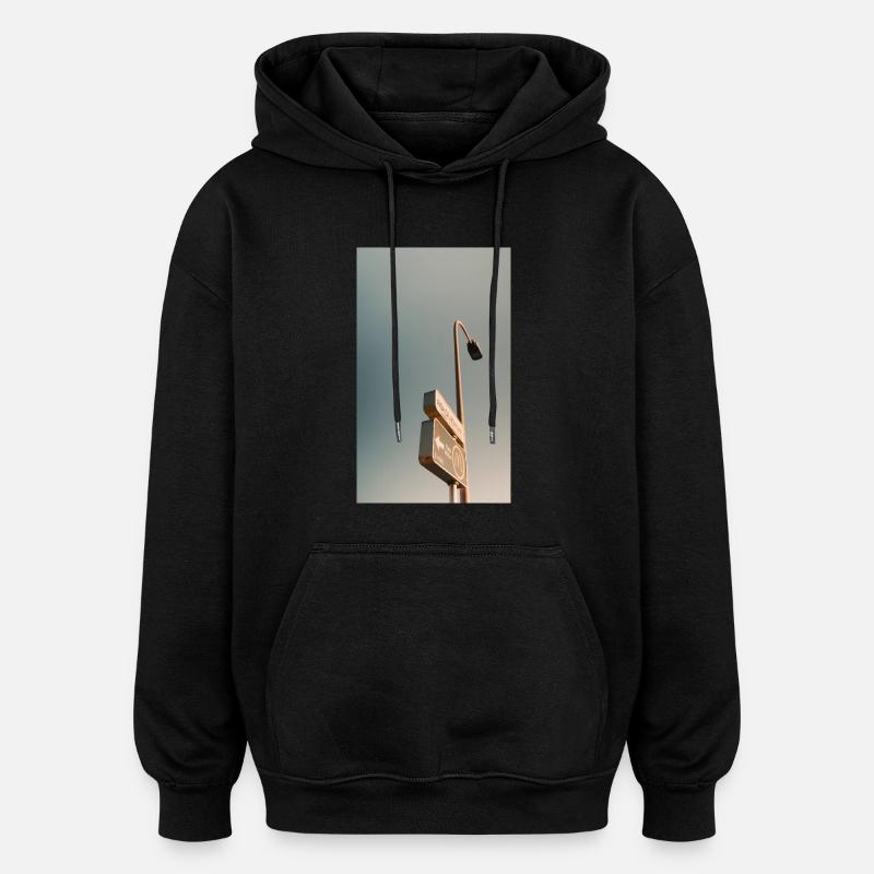 shield - Oversized Unisex Hoodie - black