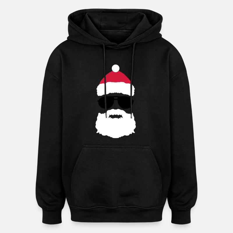 WEIHNACHTS COOL - Oversized Unisex Hoodie - Schwarz