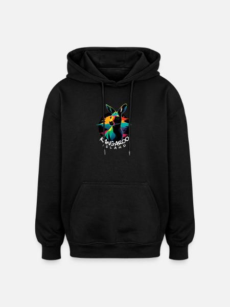 Kangaroo Island - Oversized Unisex Hoodie - black
