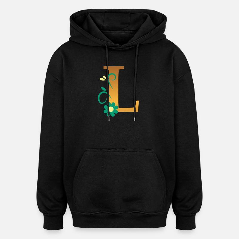 L - Oversized Unisex Hoodie - black