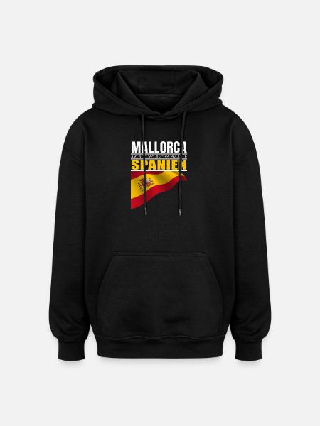 Majorca - Oversized Unisex Hoodie - black