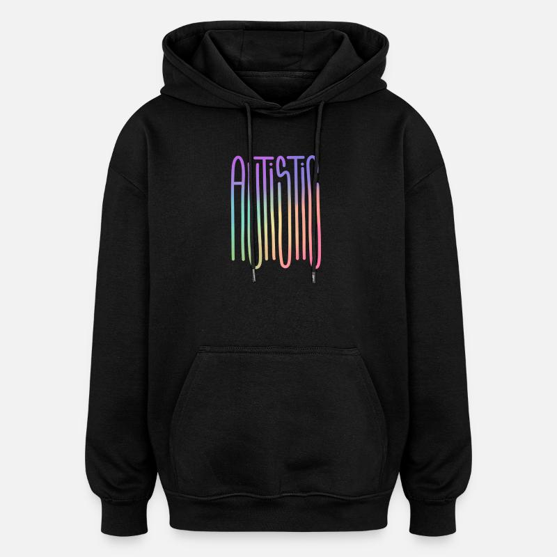 Autistic Spectrum Flow - Oversized Unisex Hoodie - black