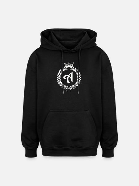 A_Lorbeer_wappen- - Oversized Unisex Hoodie - Schwarz