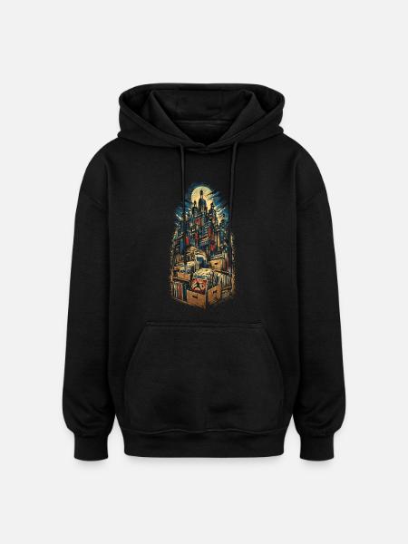 Comic Collector - Oversized Unisex Hoodie - black