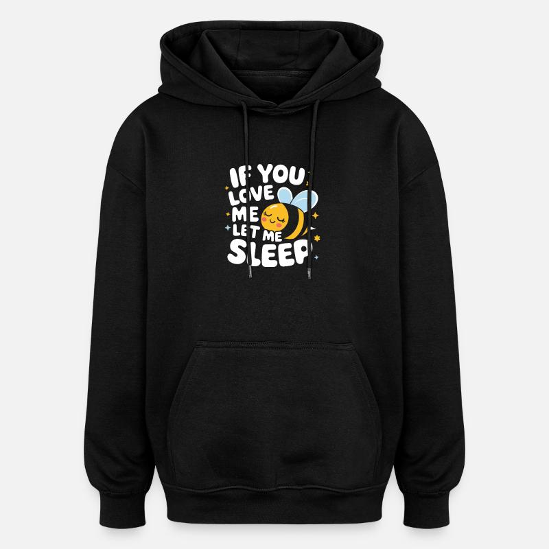 abeille abeille apicultrice abeille abeille - Sweat à capuche oversize unisexe - noir