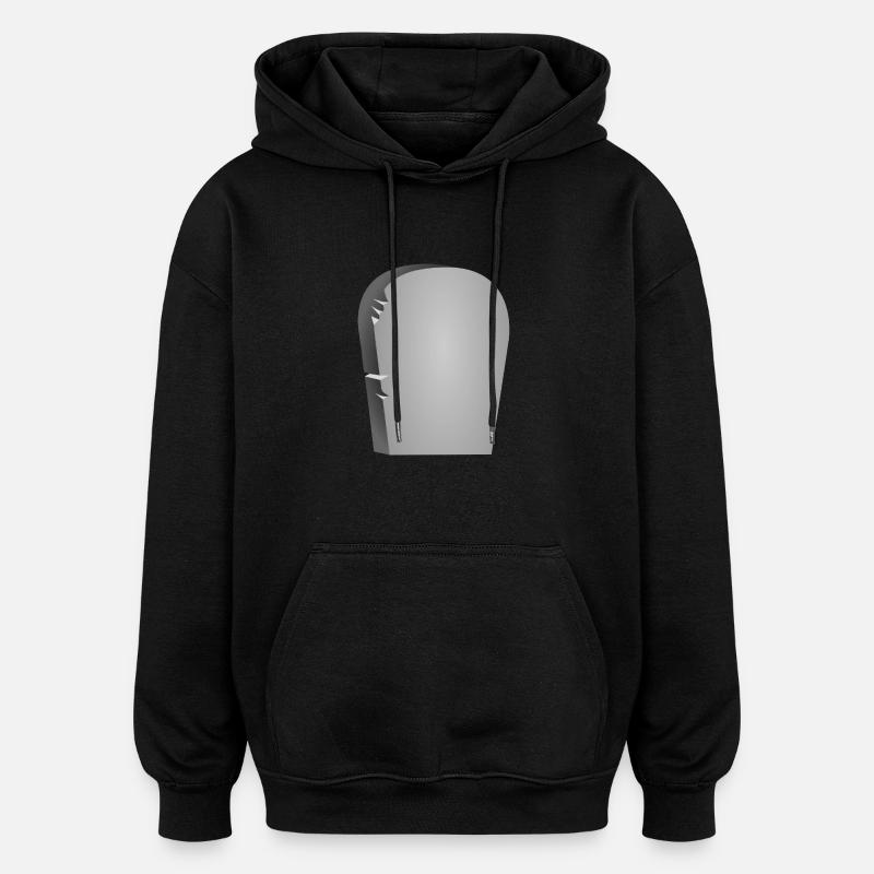 hallowee N801 - Sweat à capuche oversize unisexe - noir