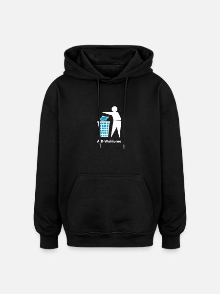 Afd Wahlurne - Oversized Unisex Hoodie - Schwarz
