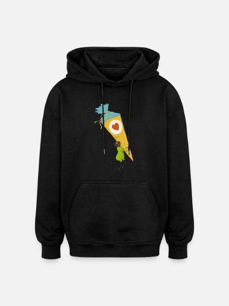 Ameise Schultüte - Oversized Unisex Hoodie - Schwarz