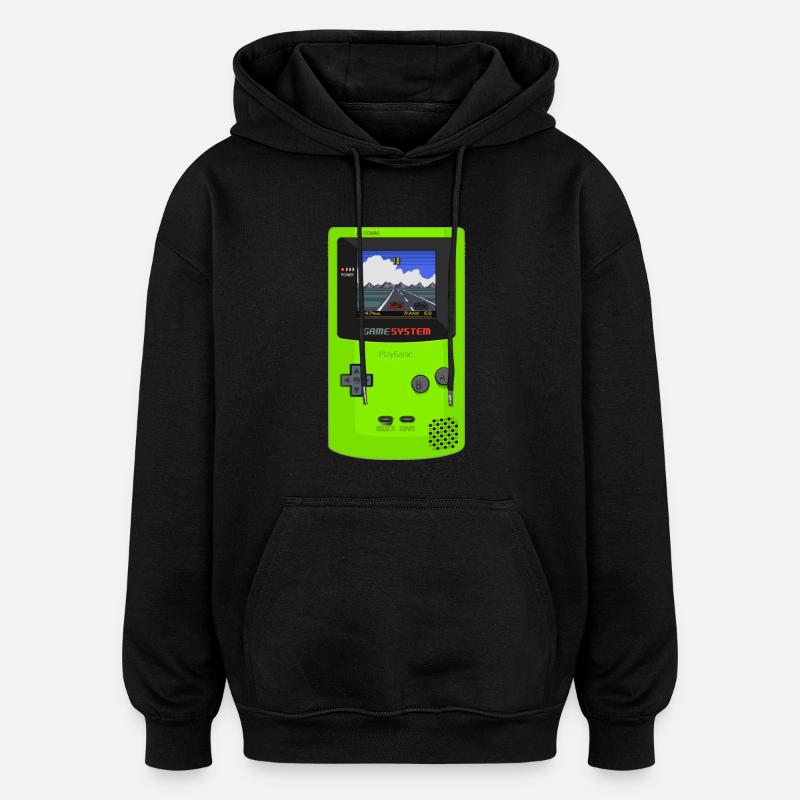game boy - Sweat à capuche oversize unisexe - noir