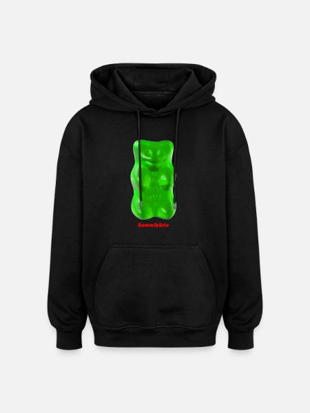 Gummibärle - Oversized Unisex Hoodie - Schwarz