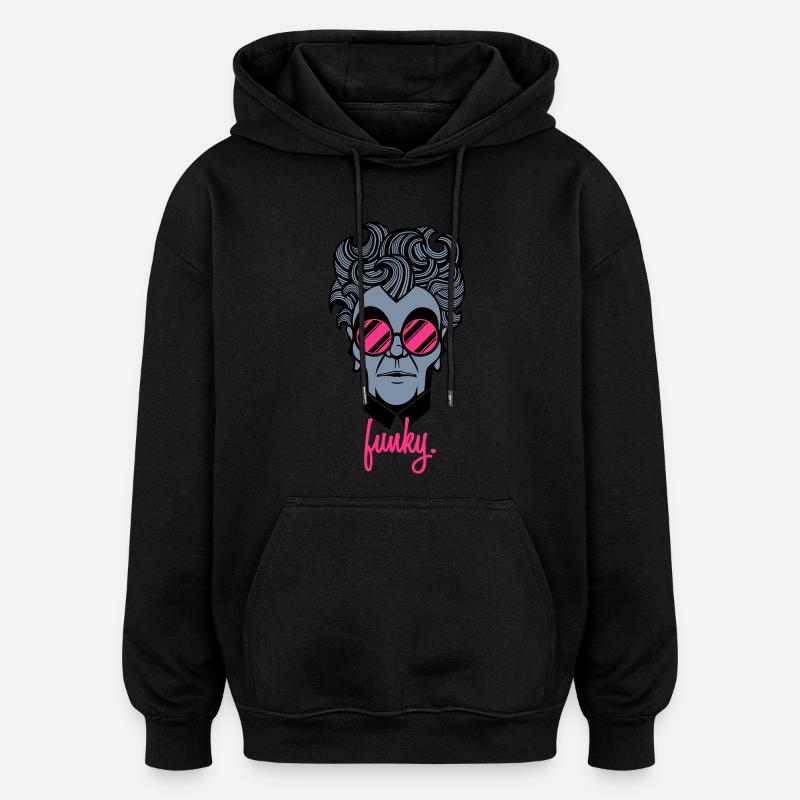 FunkyGuy - Oversized Unisex Hoodie - Schwarz