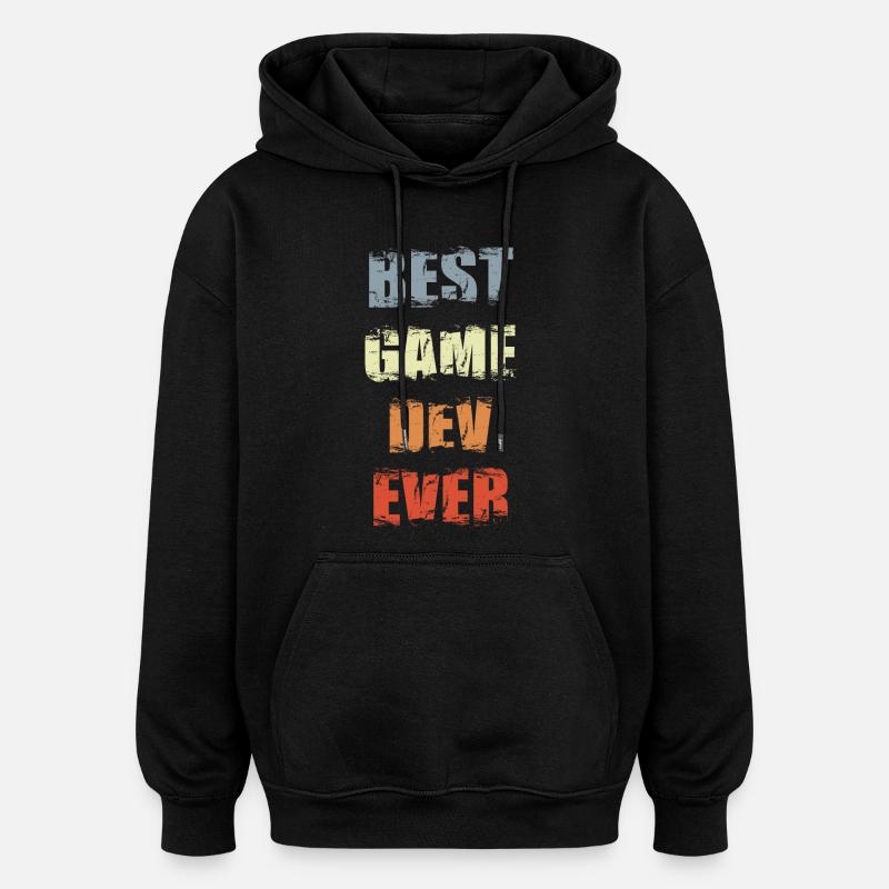 Développement de jeux de motivation - Sweat à capuche oversize unisexe - noir