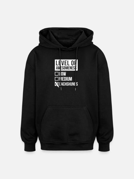 Teckel Teckel Teckel - Sweat à capuche oversize unisexe - noir