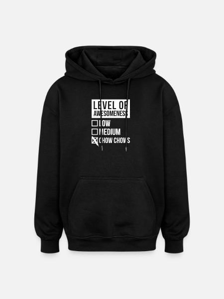 Chow Chow Chow Chow Chow Chow - Oversized Unisex Hoodie - black