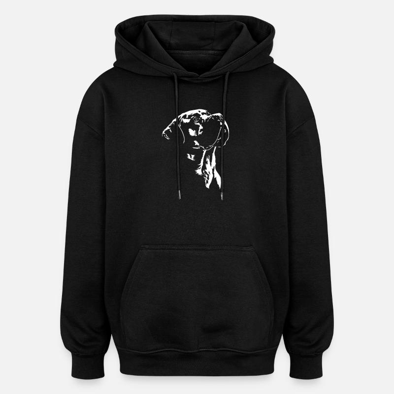 Silhouette de chien Boerboel Wilsigns - Sweat à capuche oversize unisexe - noir