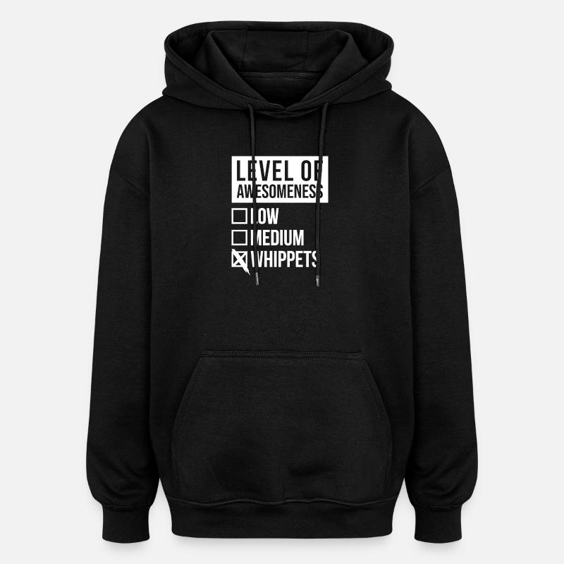 Whippet - Sweat à capuche oversize unisexe - noir