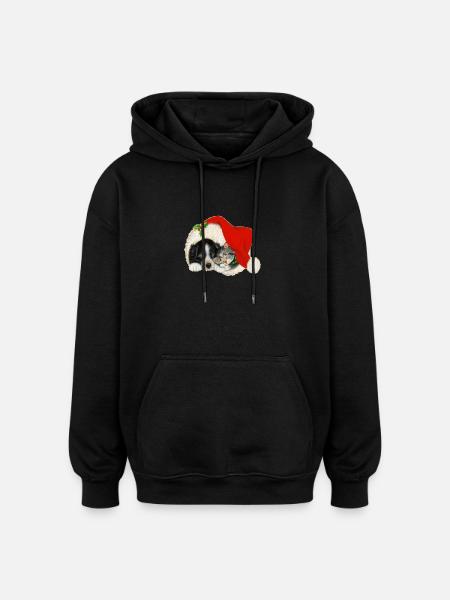 christma s617 - Oversized Unisex Hoodie - black