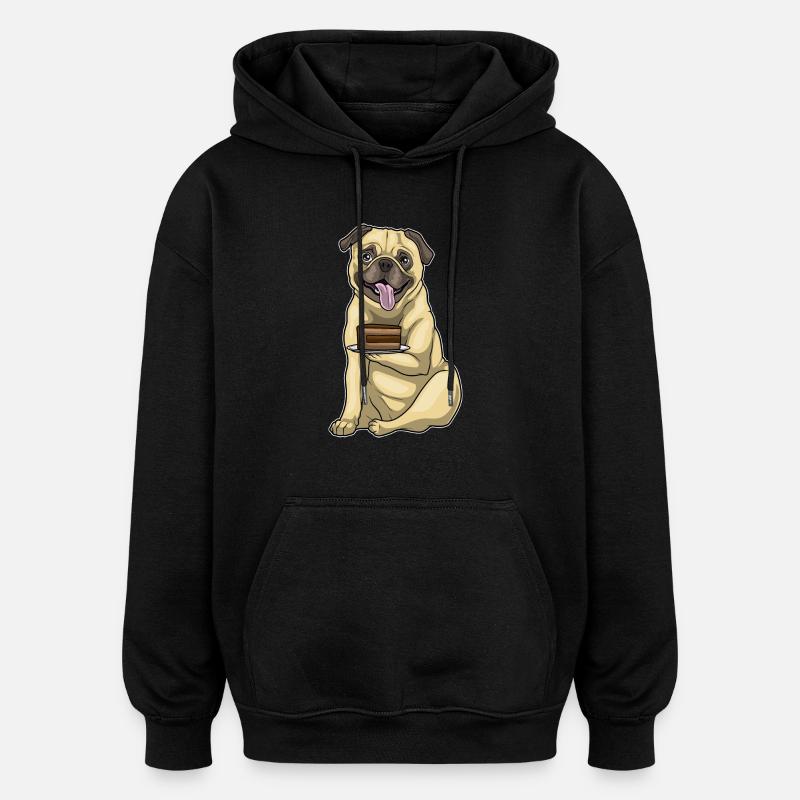 Gâteau Carlin - Sweat à capuche oversize unisexe - noir