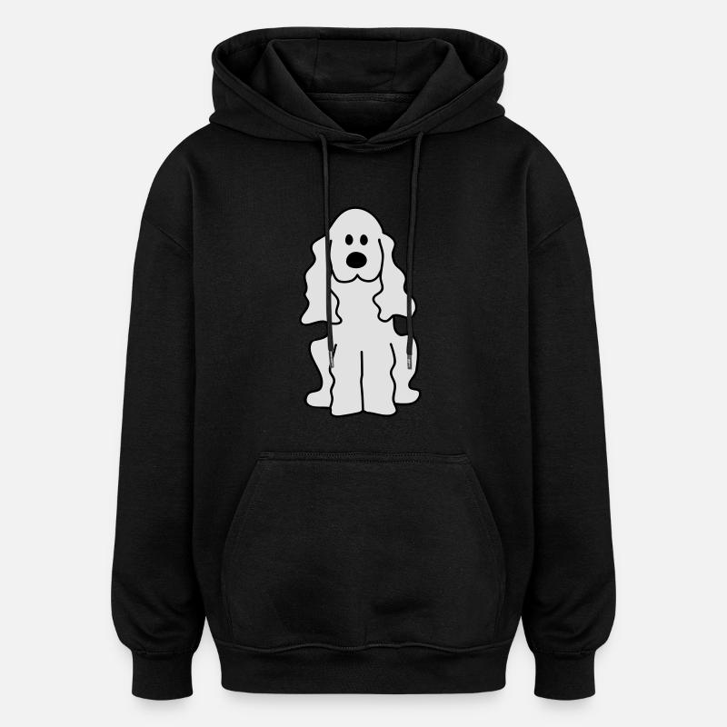Cocker Spaniel - Oversized Unisex Hoodie - black