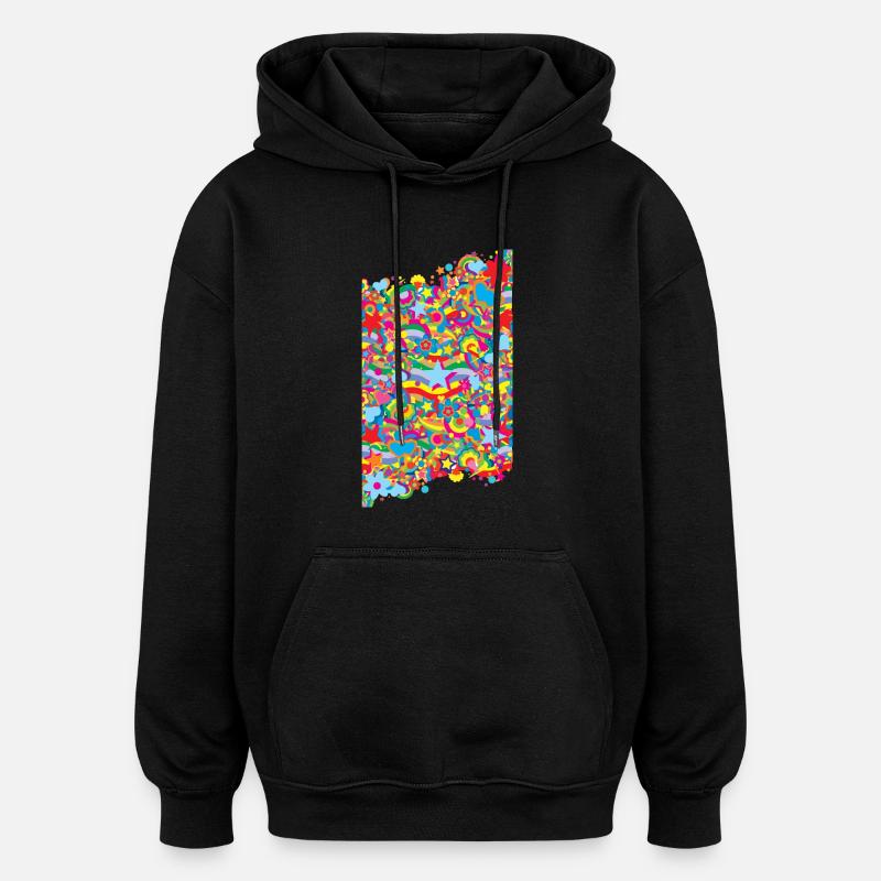 Magic World - Oversized Unisex Hoodie - black