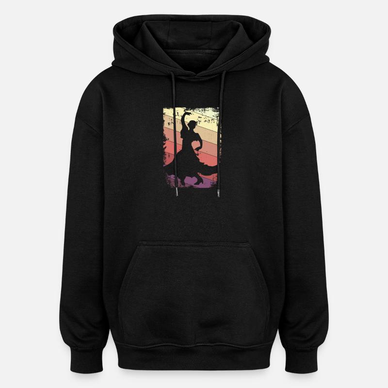 Flamenco Tanzen - Oversized Unisex Hoodie - Schwarz