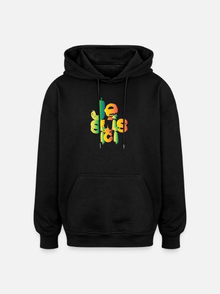 I'm here - Oversized Unisex Hoodie - black