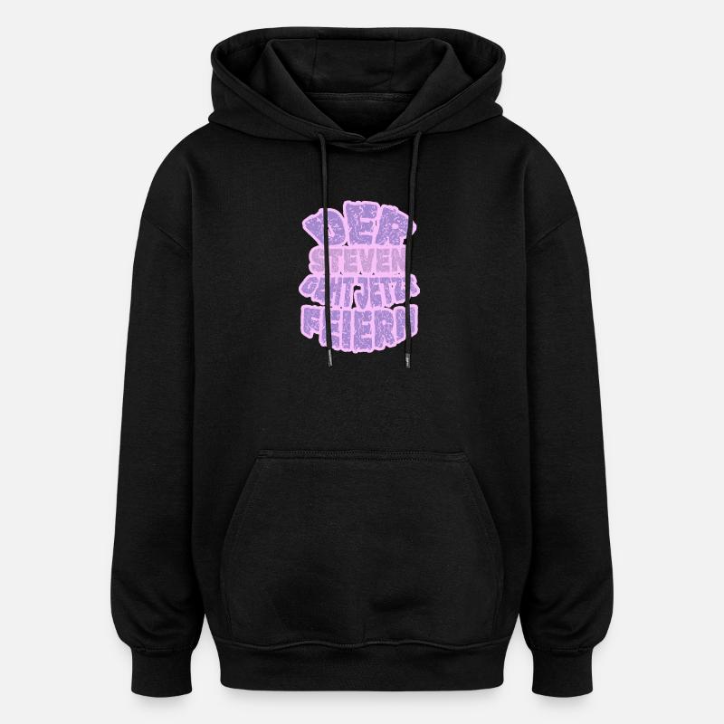 Cadeau pour Steven - Sweat à capuche oversize unisexe - noir