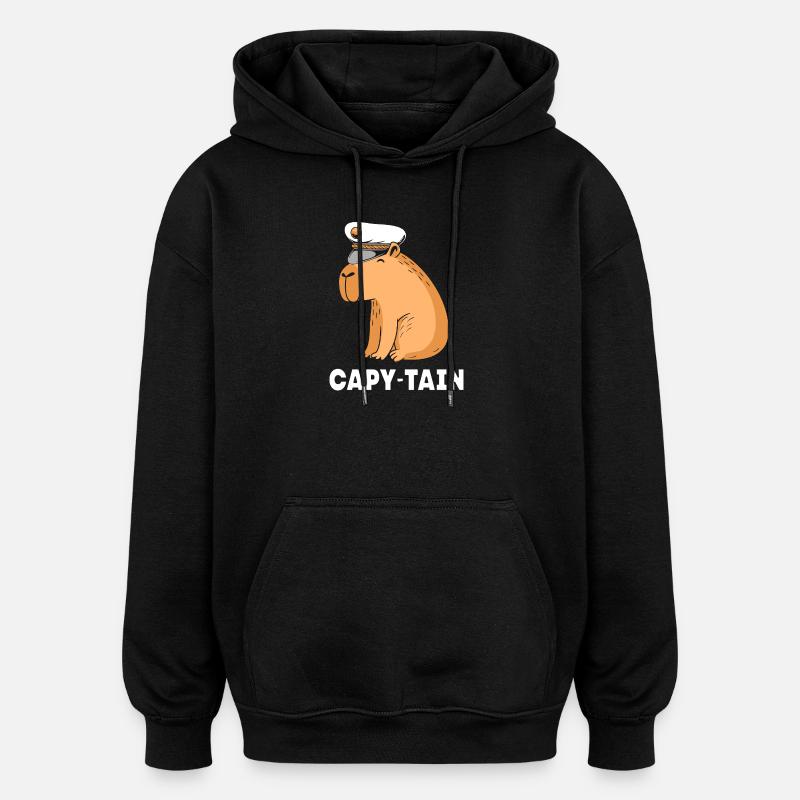 Capybara Capibara - Oversized Unisex Hoodie - black