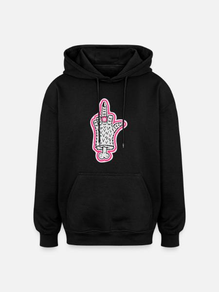 Ring - Oversized Unisex Hoodie - Schwarz