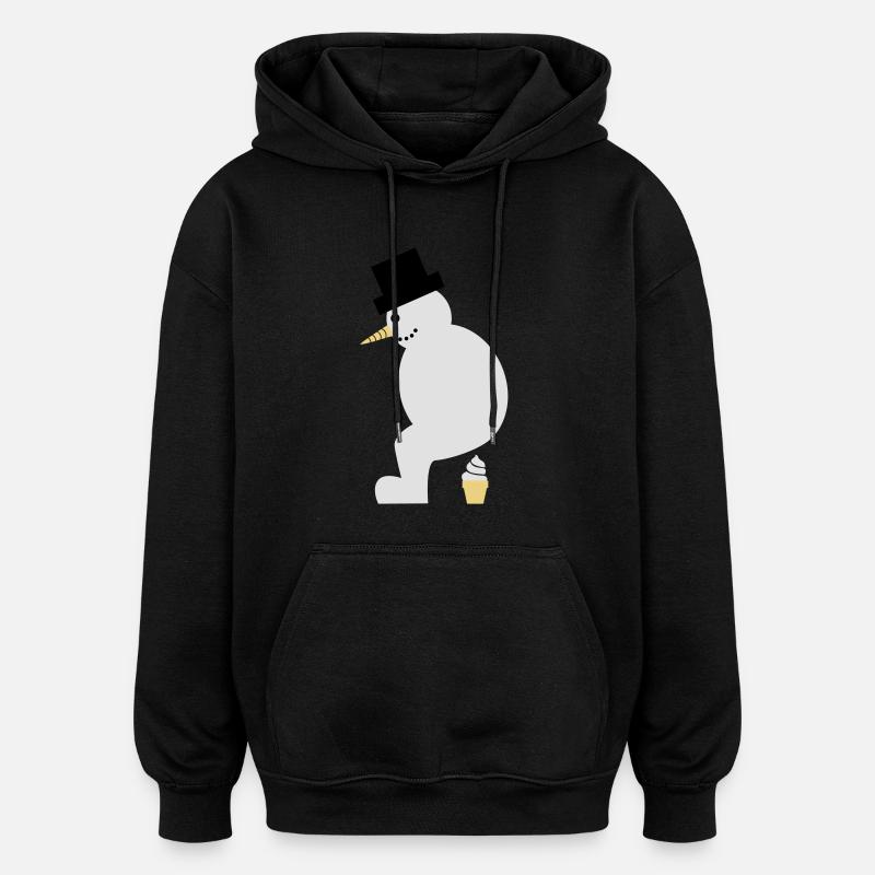 Mobile Softeis-Fabrik? - Oversized Unisex Hoodie - Schwarz