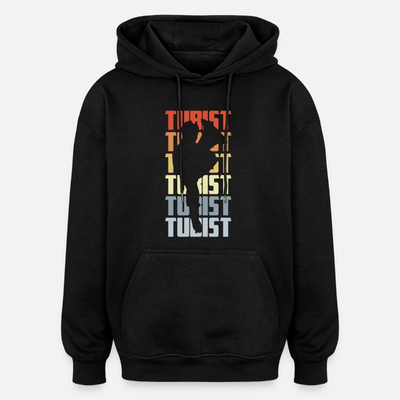 Joueurs de tuba - Sweat à capuche oversize unisexe - noir