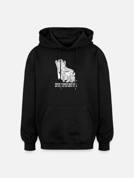 My company car, my throne - Oversized Unisex Hoodie - black
