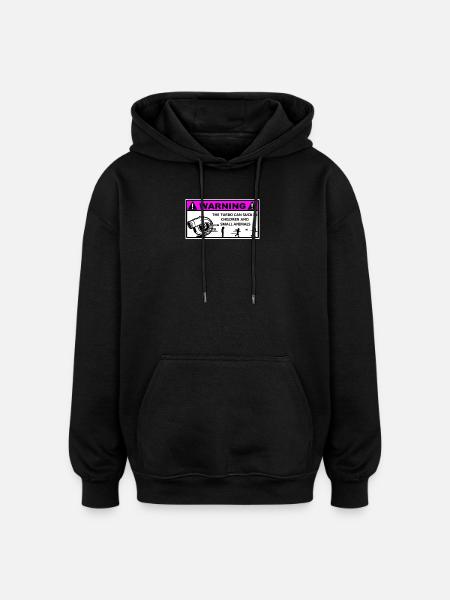 Turbo Warning Kids - Oversized Unisex Hoodie - black