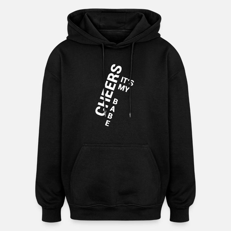 Mon bébé - Sweat à capuche oversize unisexe - noir