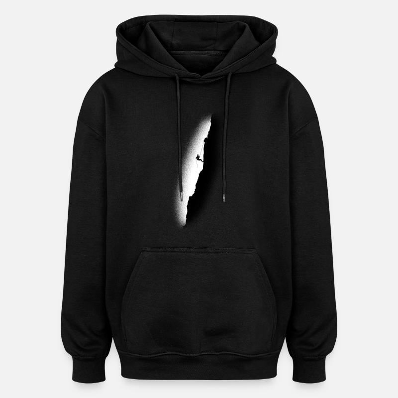 Alpiniste - grimpeur - escalade - Sweat à capuche oversize unisexe - noir