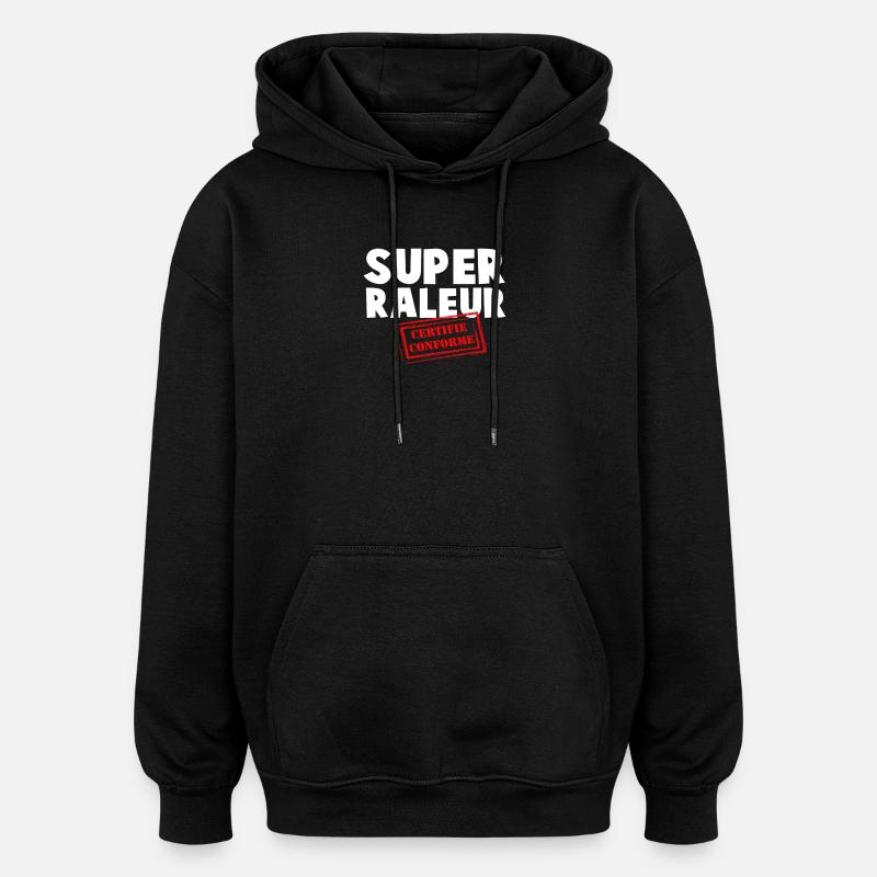 Super Certified Compliant Scraper - Oversized Unisex Hoodie - black