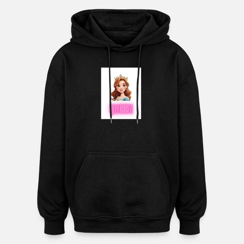Queen - Oversized Unisex Hoodie - Schwarz