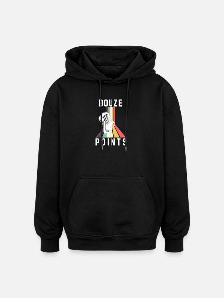 Douze Points Eurovision laulukilpailu - Unisex oversize huppari - musta