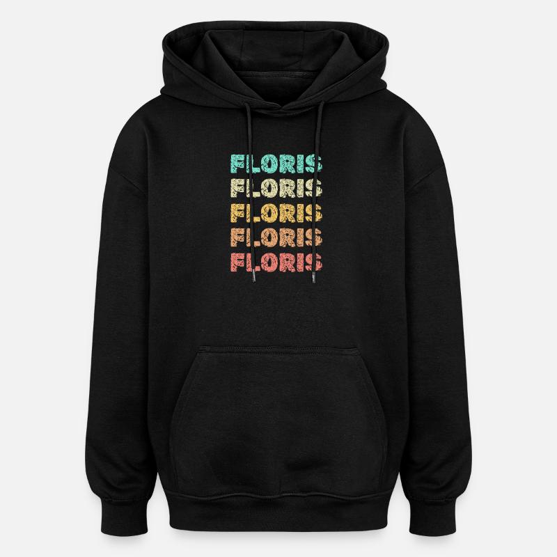 Floris als Floris - Oversized Unisex Hoodie - Schwarz