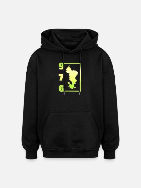 T SHIRT 976 MAYOTTE - Oversized Unisex Hoodie - black