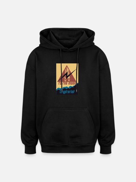 Cryptoriot - Oversized Unisex Hoodie - black