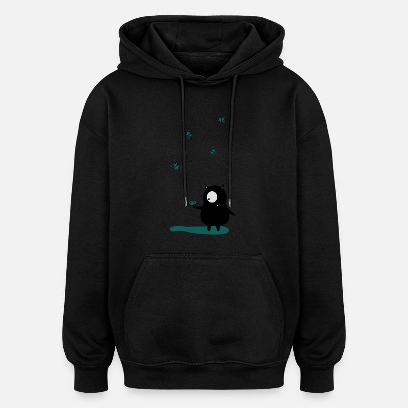 schmetterlinge - Oversized Unisex Hoodie - Schwarz