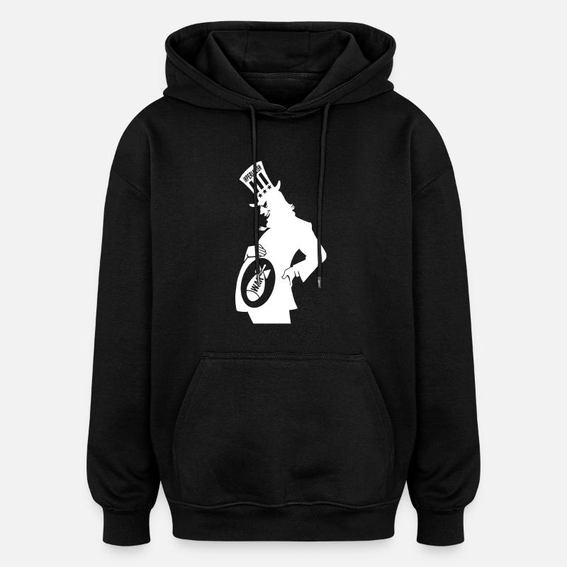 Imperialismus - Oversized Unisex Hoodie - Schwarz