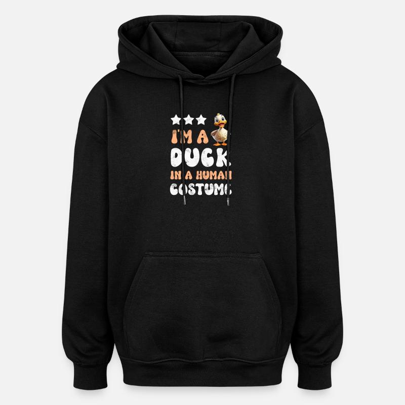 Duck ducks - Oversized Unisex Hoodie - black