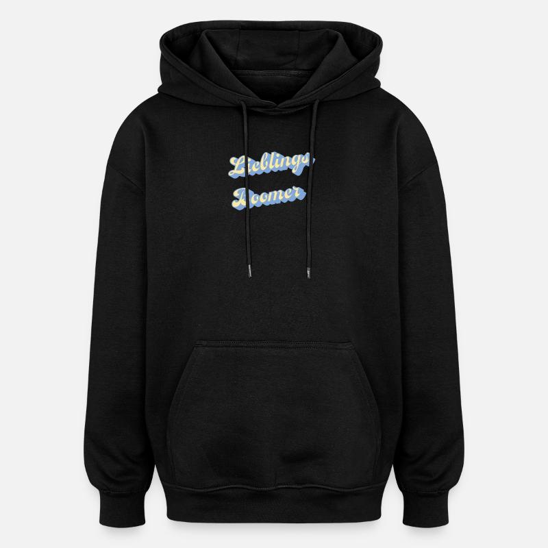 Script rétro préféré des baby-boomers - Sweat à capuche oversize unisexe - noir