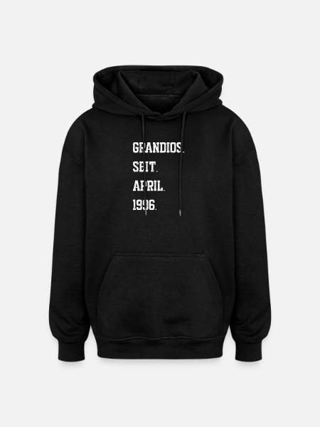 Anniversaire avril 1996 - Sweat à capuche oversize unisexe - noir