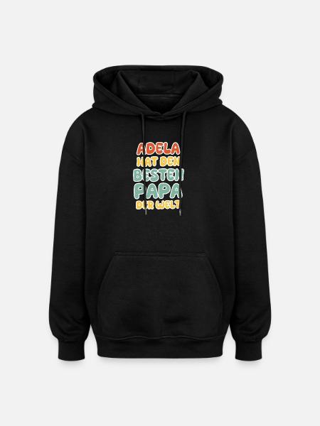 Adela - Oversized Unisex Hoodie - Schwarz